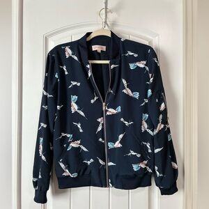 Philosophy Republic women's zip-up Jacket with hummingbird print Size Small